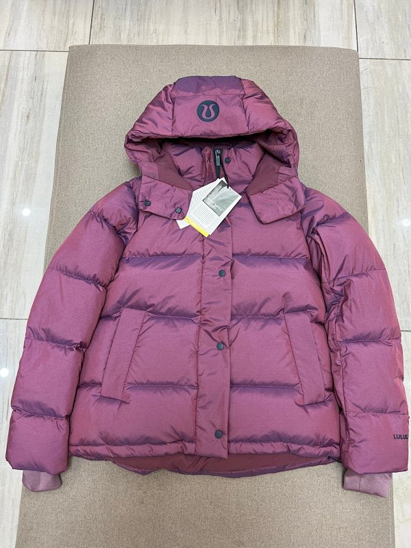 Lululemon Berry Hooded Down Puffer Jacket