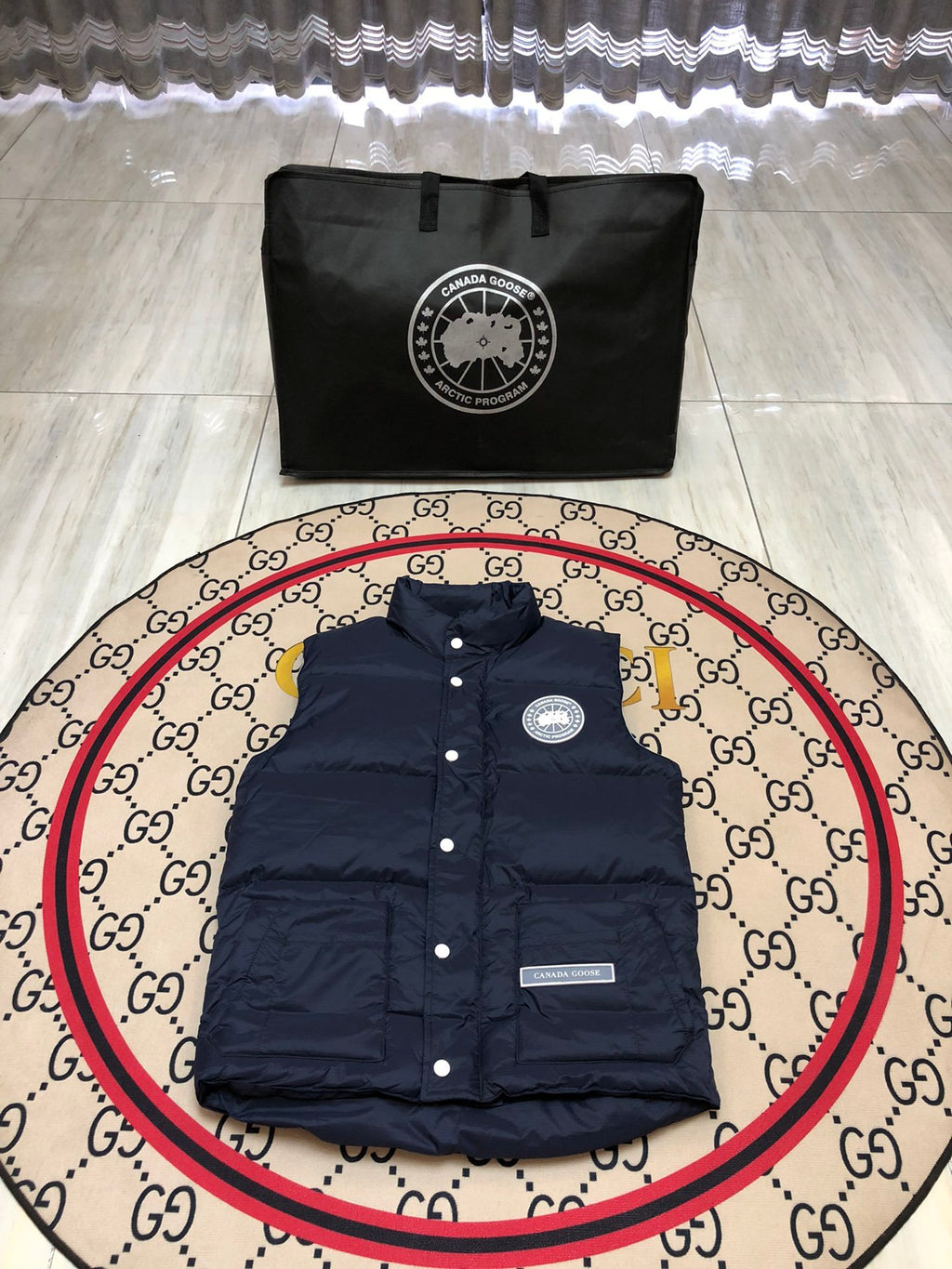 Canada Goose Navy Blue Down Puffer Vest