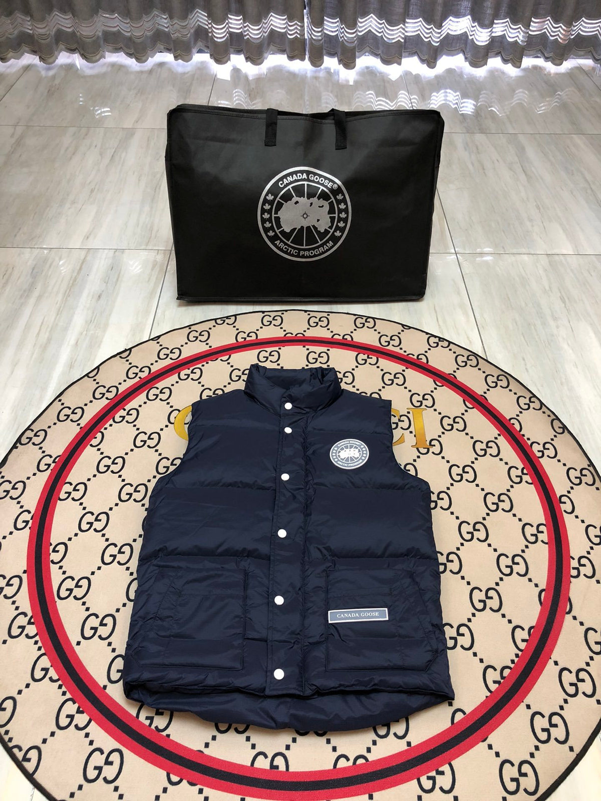Canada Goose Navy Blue Down Puffer Vest