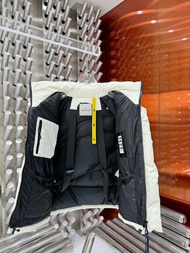 Moncler White Oversized Matte Hooded Down Puffer Jacket