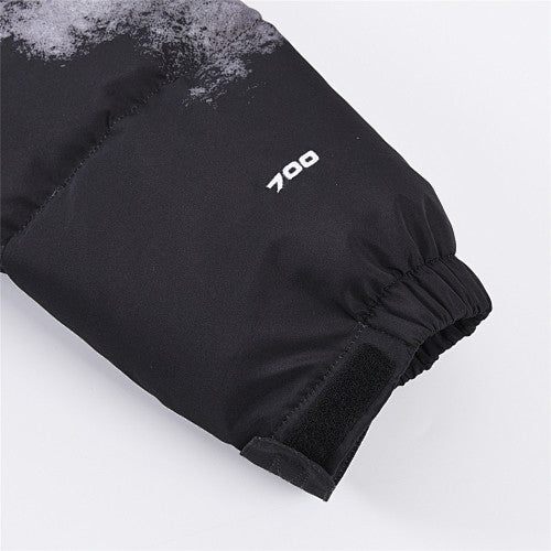 The North Face Black Mountain-Print 1992 Nuptse 30th Anniversary Down Jacket