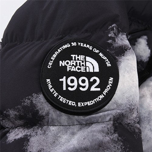 The North Face Black Mountain-Print 1992 Nuptse 30th Anniversary Down Jacket