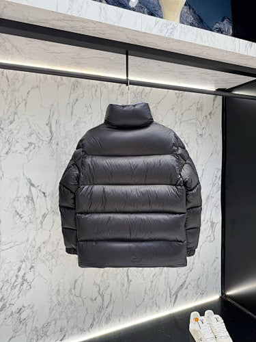 Moncler Black Oversized Glossy Hooded Down Puffer Jacket
