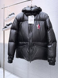 Moncler Black Matt Black Edition Graphic Hooded Down Jacket