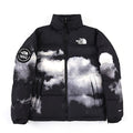 The North Face Black Mountain-Print 1992 Nuptse 30th Anniversary Down Jacket