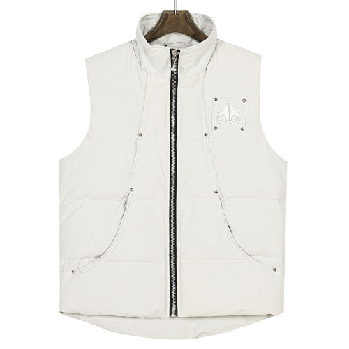 Moose Knuckles Cream Down Puffer Vest Canada Edition