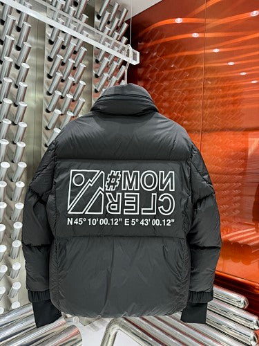 Moncler Grenoble Graphite Alpine-Logo Technical Down Ski Jacket