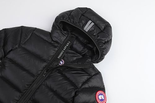Canada Goose Black Kids Down Puffer Jacket with Hood