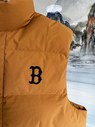 MLB Boston Red Sox Caramel Down Puffer Vest