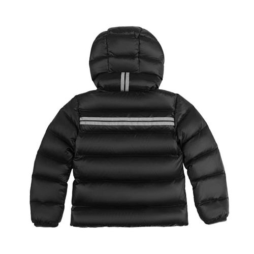 Canada Goose Black Kids Down Puffer Jacket with Hood