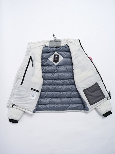 Canada Goose White 2-in-1 Down Liner Bomber Jacket