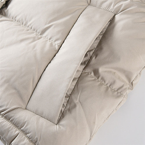 Lululemon Beige Hooded Down Puffer Jacket