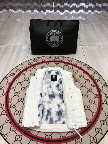 Canada Goose White Down Puffer Vest