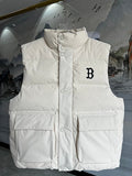 MLB Boston Red Sox Cream Down Puffer Vest