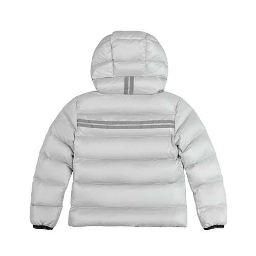 Canada Goose Silver Grey Kids Crofton Down Jacket with Hood