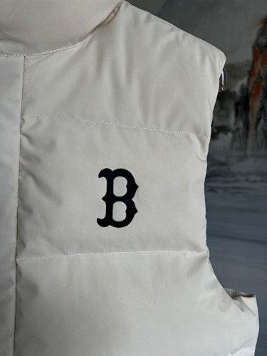 MLB Boston Red Sox Cream Down Puffer Vest
