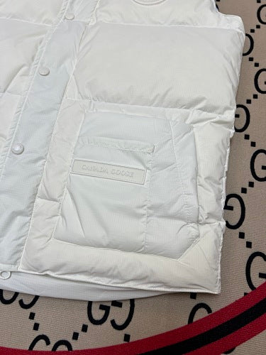 Canada Goose White Down Puffer Vest