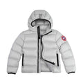 Canada Goose Silver Grey Kids Crofton Down Jacket with Hood