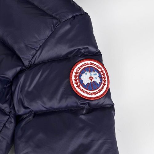 Canada Goose Navy Blue Kids Down Puffer Jacket with Hood