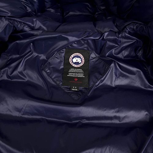 Canada Goose Navy Blue Kids Down Puffer Jacket with Hood