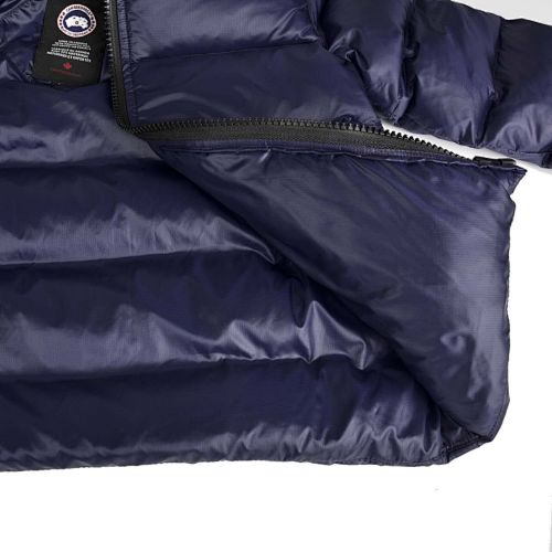 Canada Goose Navy Blue Kids Down Puffer Jacket with Hood