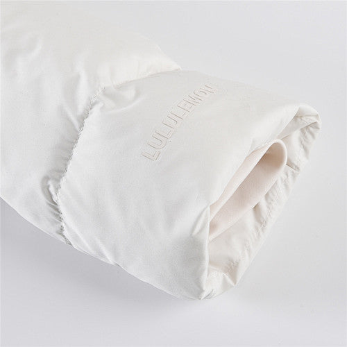 Lululemon White Hooded Down Puffer Jacket