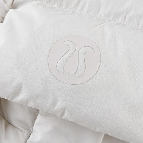 Lululemon White Hooded Down Puffer Jacket