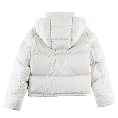 Lululemon White Hooded Down Puffer Jacket