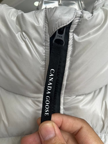 Canada Goose Silver White Down Puffer Vest