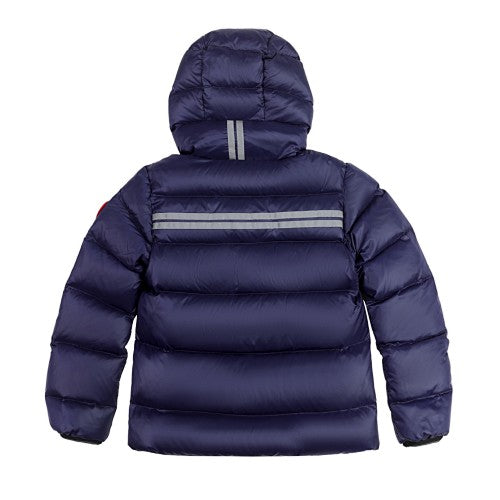 Canada Goose Navy Blue Kids Down Puffer Jacket with Hood