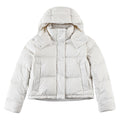 Lululemon White Hooded Down Puffer Jacket