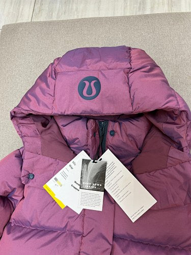 Lululemon Berry Hooded Down Puffer Jacket