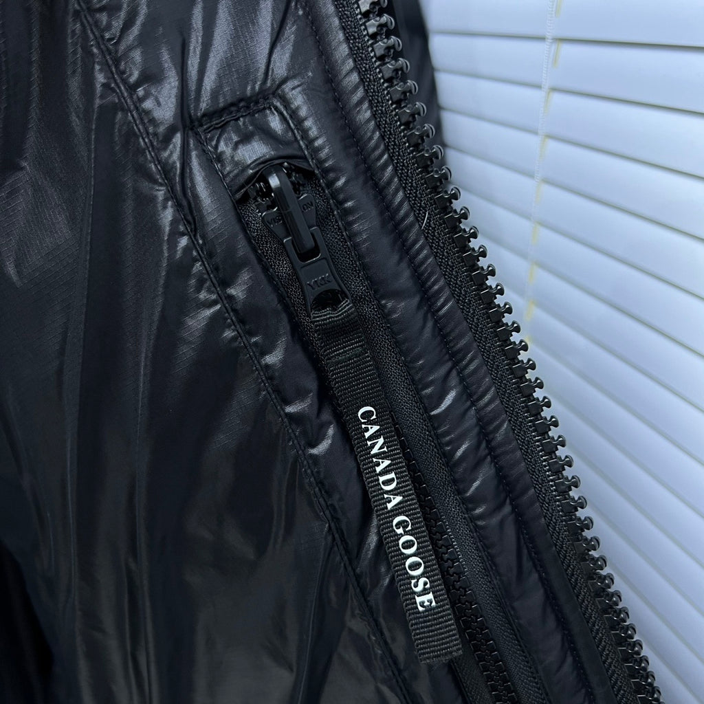 Canada Goose Black Glossy Oversized Hooded Down Puffer Jacket