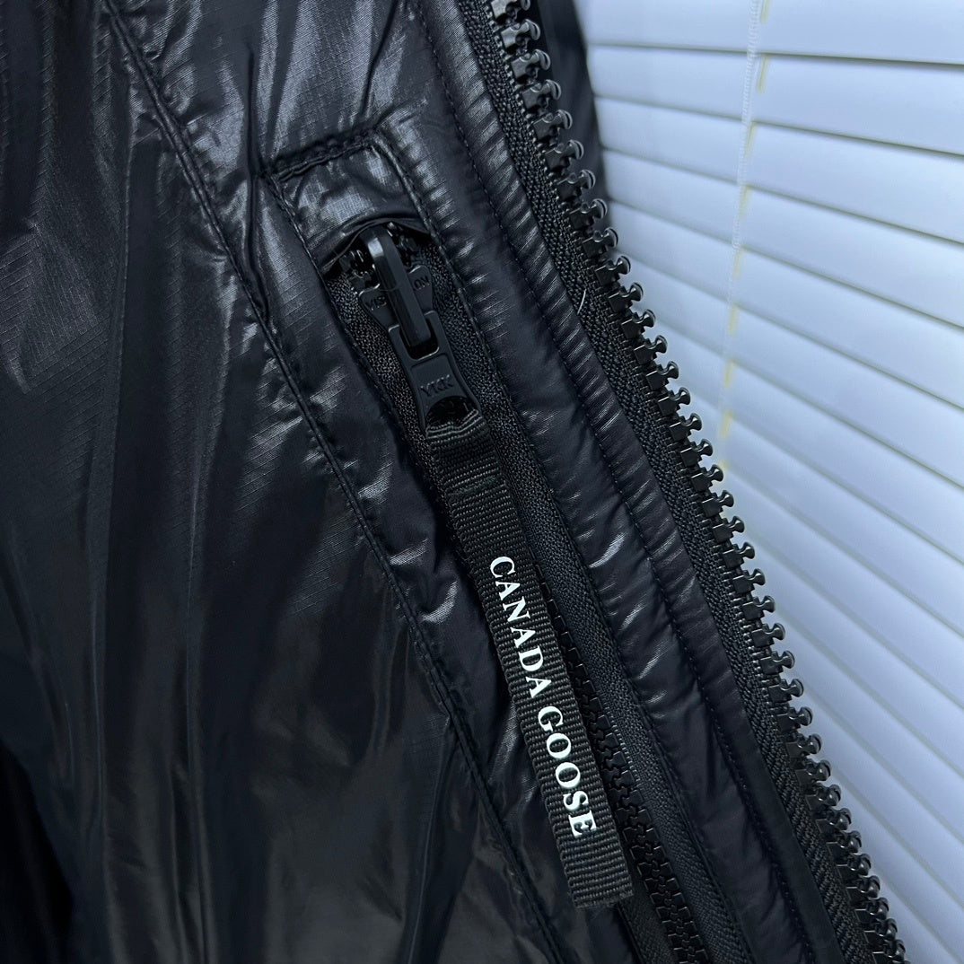 Canada Goose Black Glossy Oversized Hooded Down Puffer Jacket