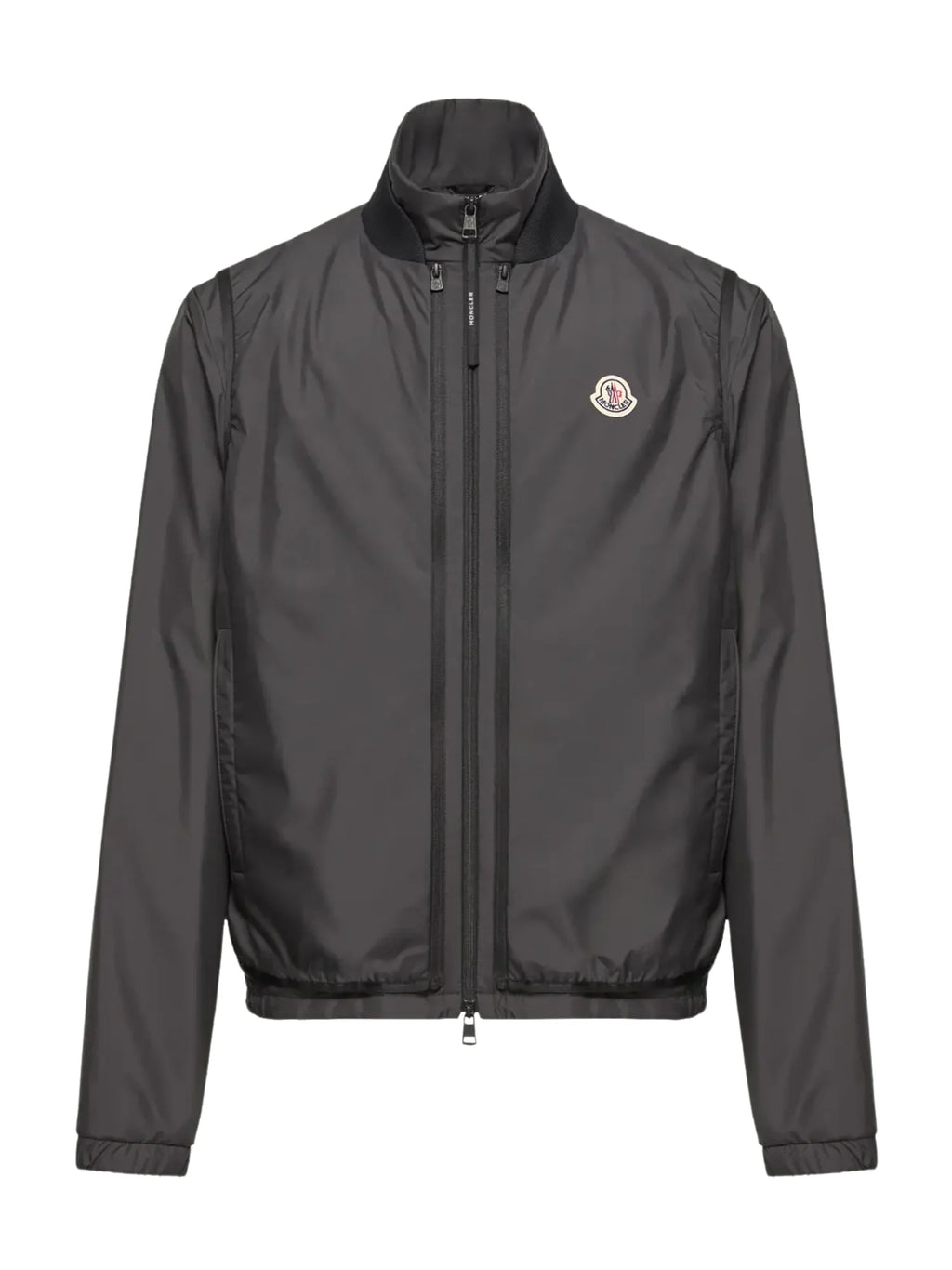 Moncler Charcoal Grey Lightweight Zip-Up Windbreaker Jacket