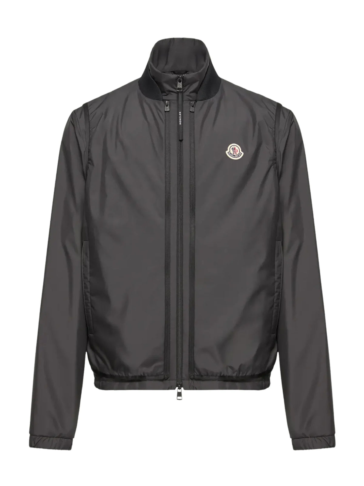 Moncler Charcoal Grey Lightweight Zip-Up Windbreaker Jacket
