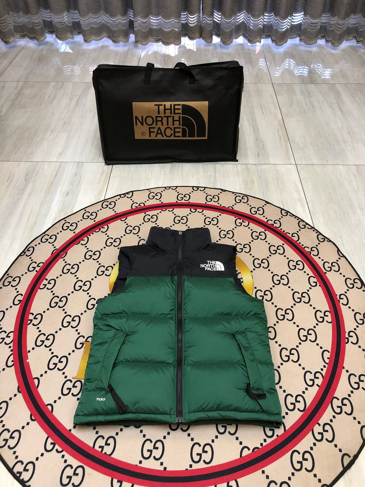 The North Face Forest Green 700-Fill Down Puffer Vest