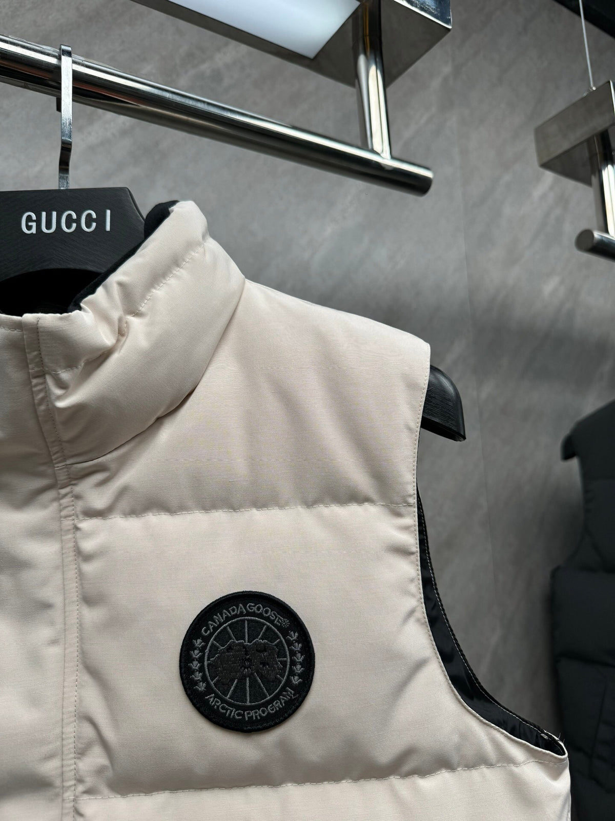 Canada Goose Cream White Down Freestyle Vest