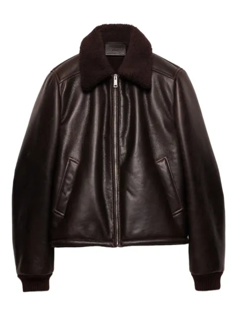 Prada leather and shearling jacket
