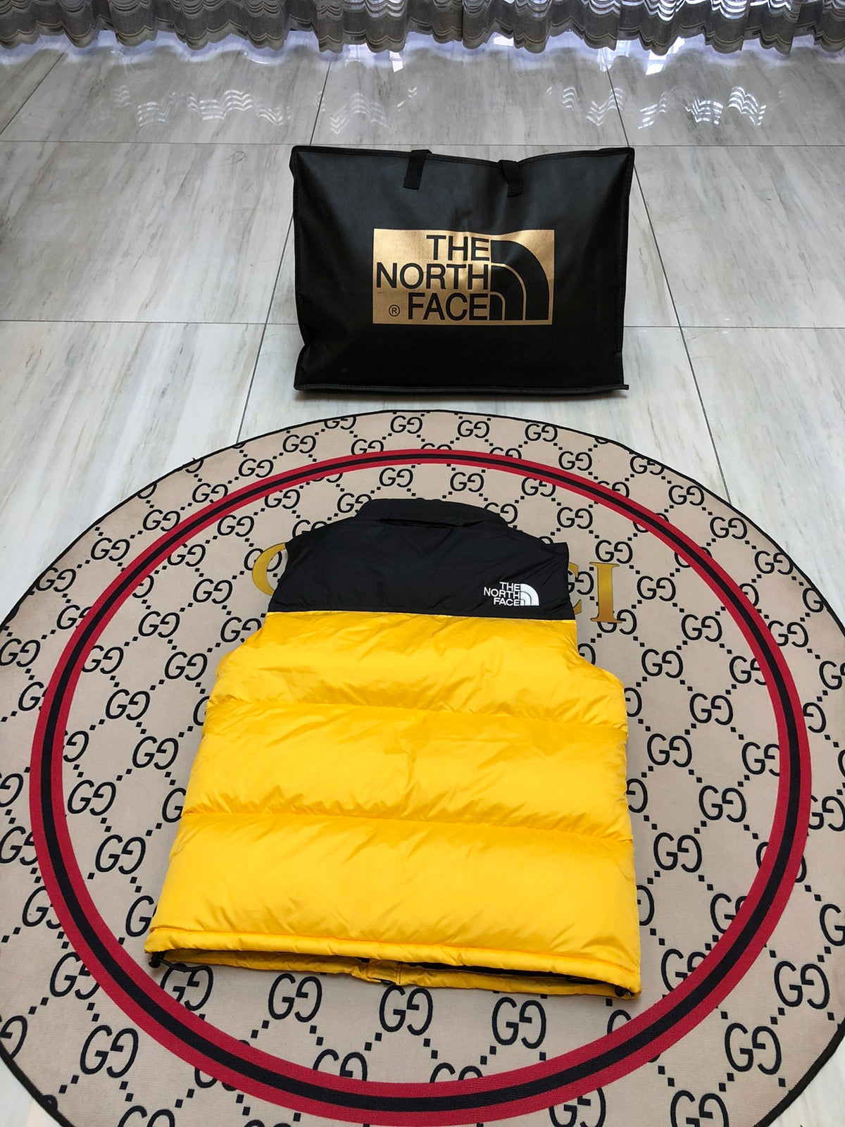 The North Face Yellow 700-Fill Down Puffer Vest