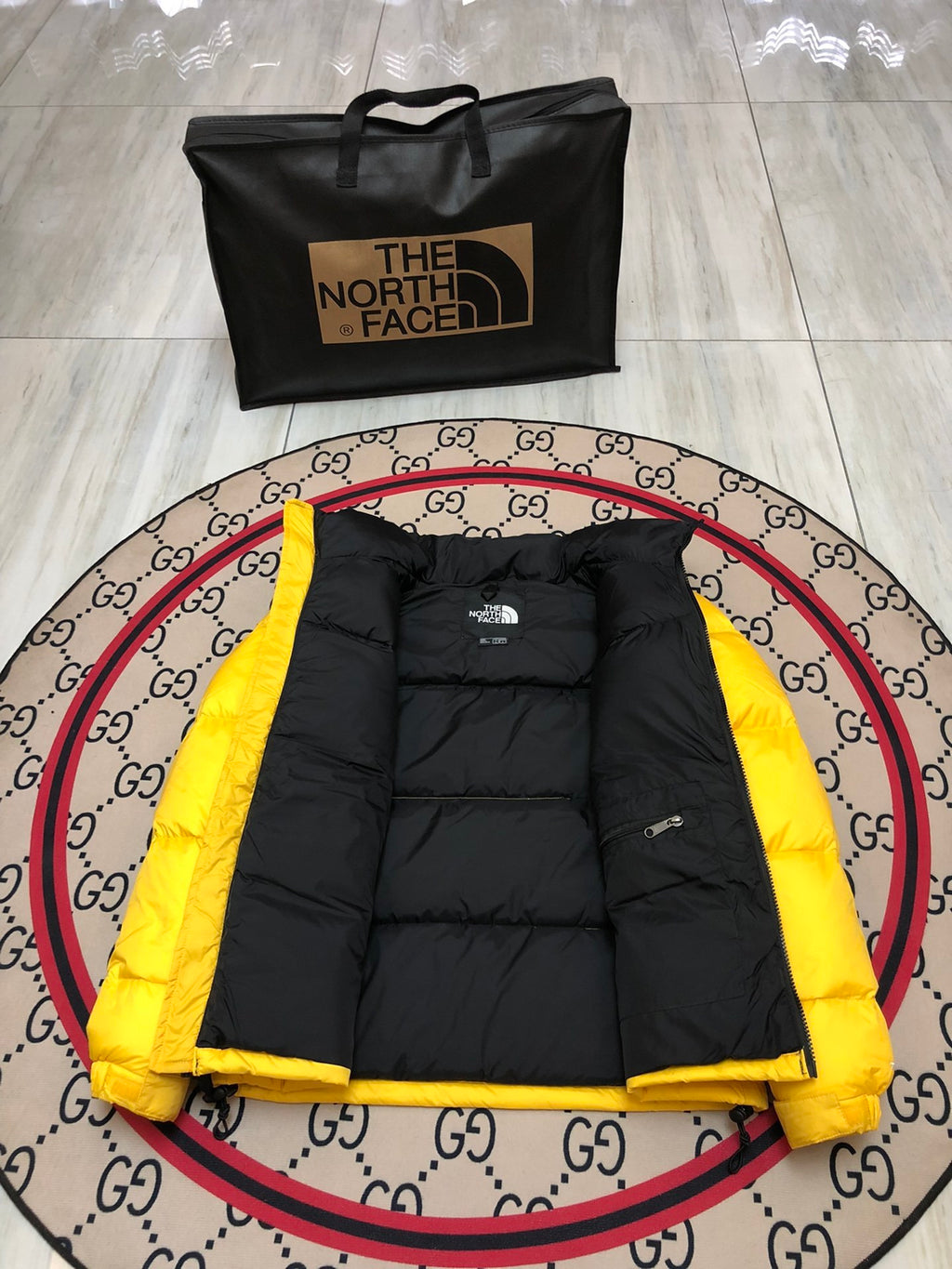 The North Face Teal Nuptse 700-Fill Down Puffer Jacket