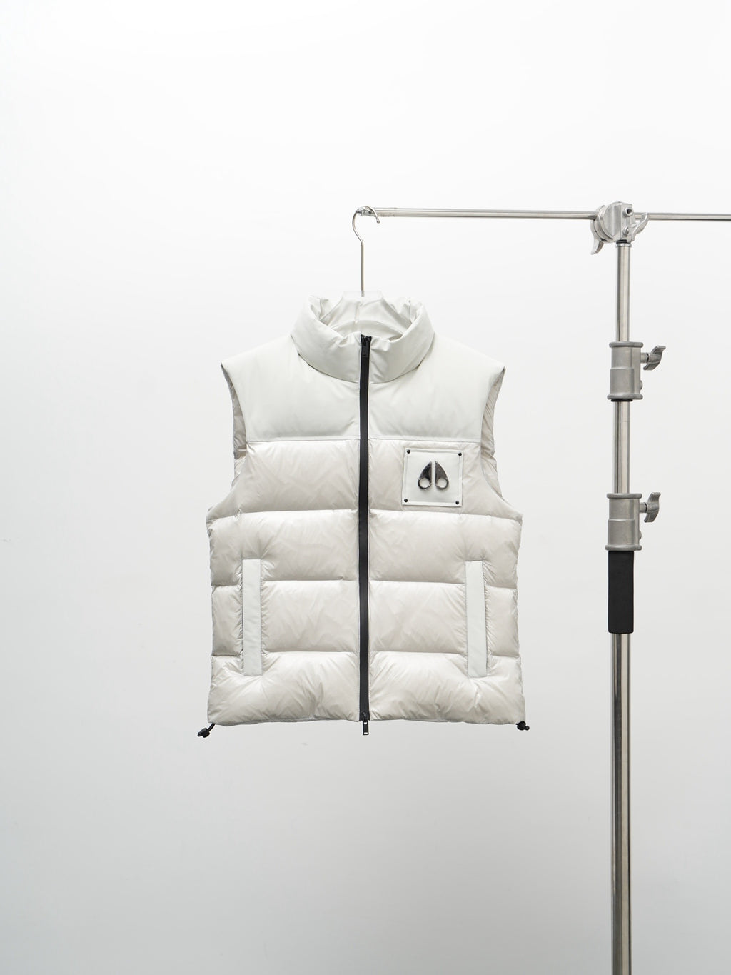 Moose Knuckles White Down Puffer Vest