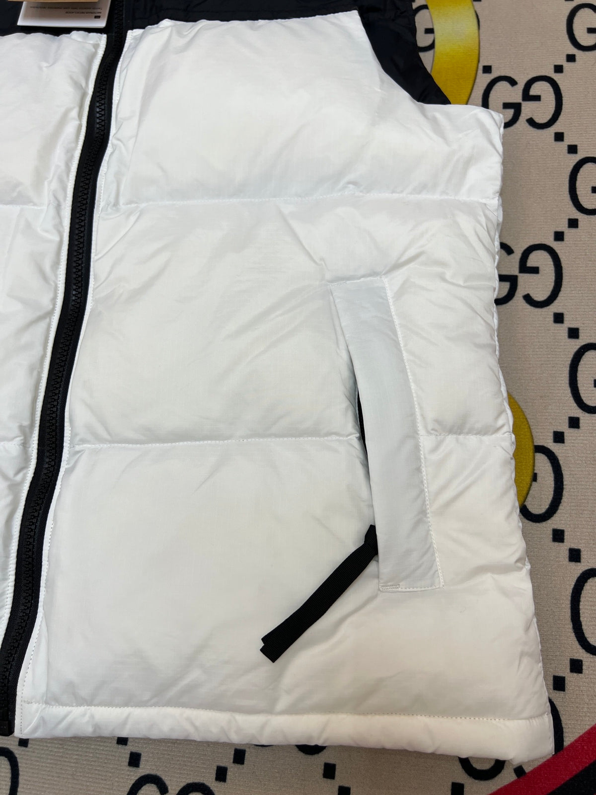 The North Face White 700-Fill Down Puffer Vest