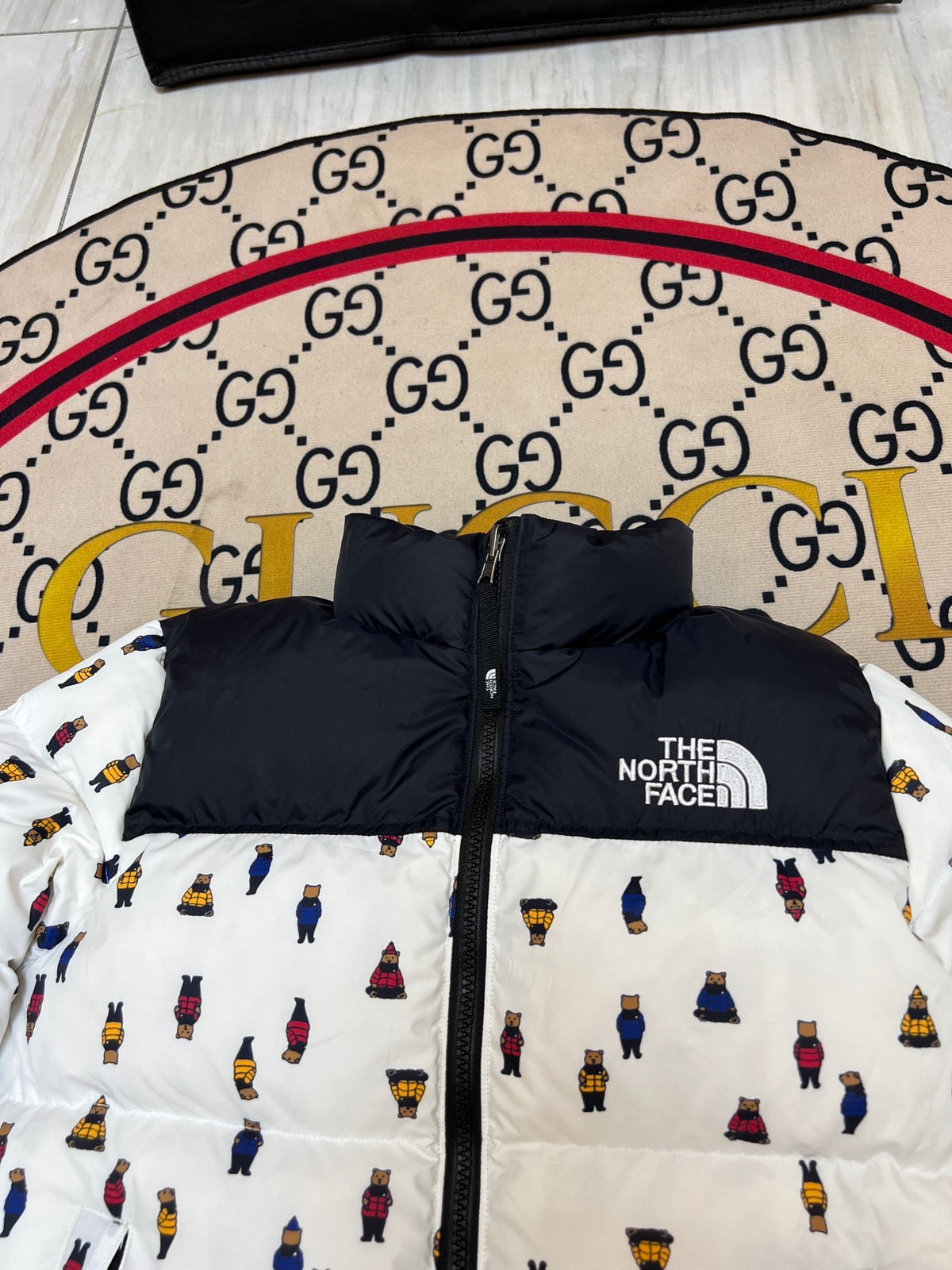The North Face Teal Nuptse 700-Fill Down Puffer Jacket