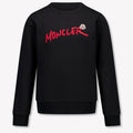 Moncler Black Brushstroke Logo Crewneck Sweatshirt