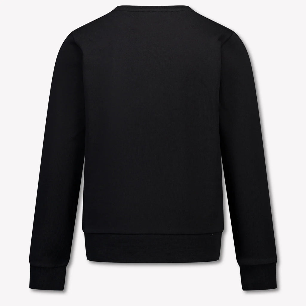 Moncler Black Brushstroke Logo Crewneck Sweatshirt