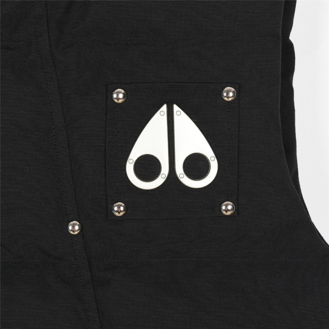 Moose Knuckles Black Quilted Shell Vest