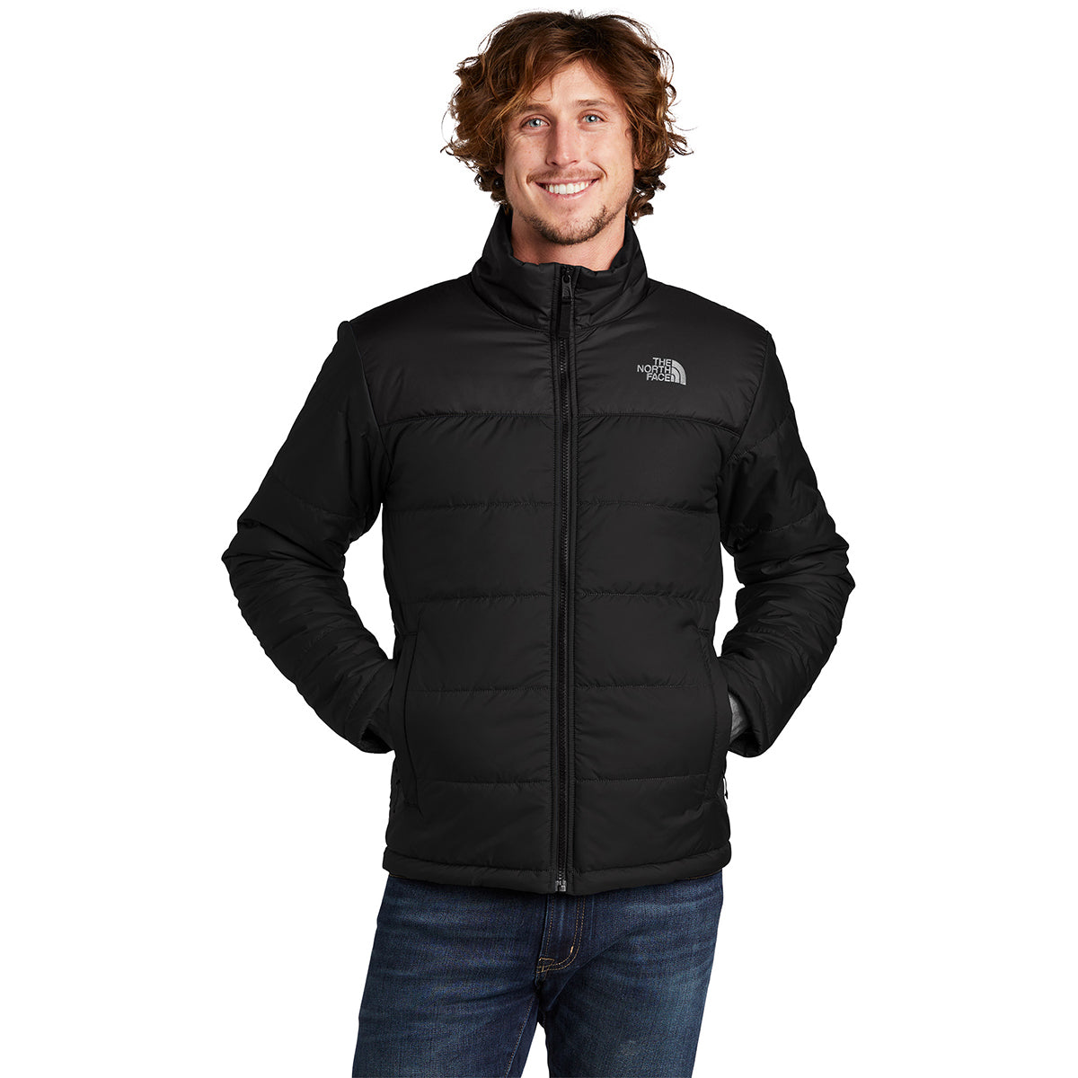 The North Face Black Synthetic Insulated Full-Zip Jacket