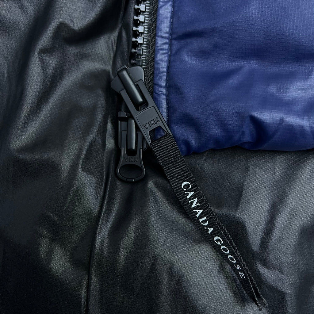 Canada Goose Navy Blue Glossy Oversized Hooded Down Puffer Jacket