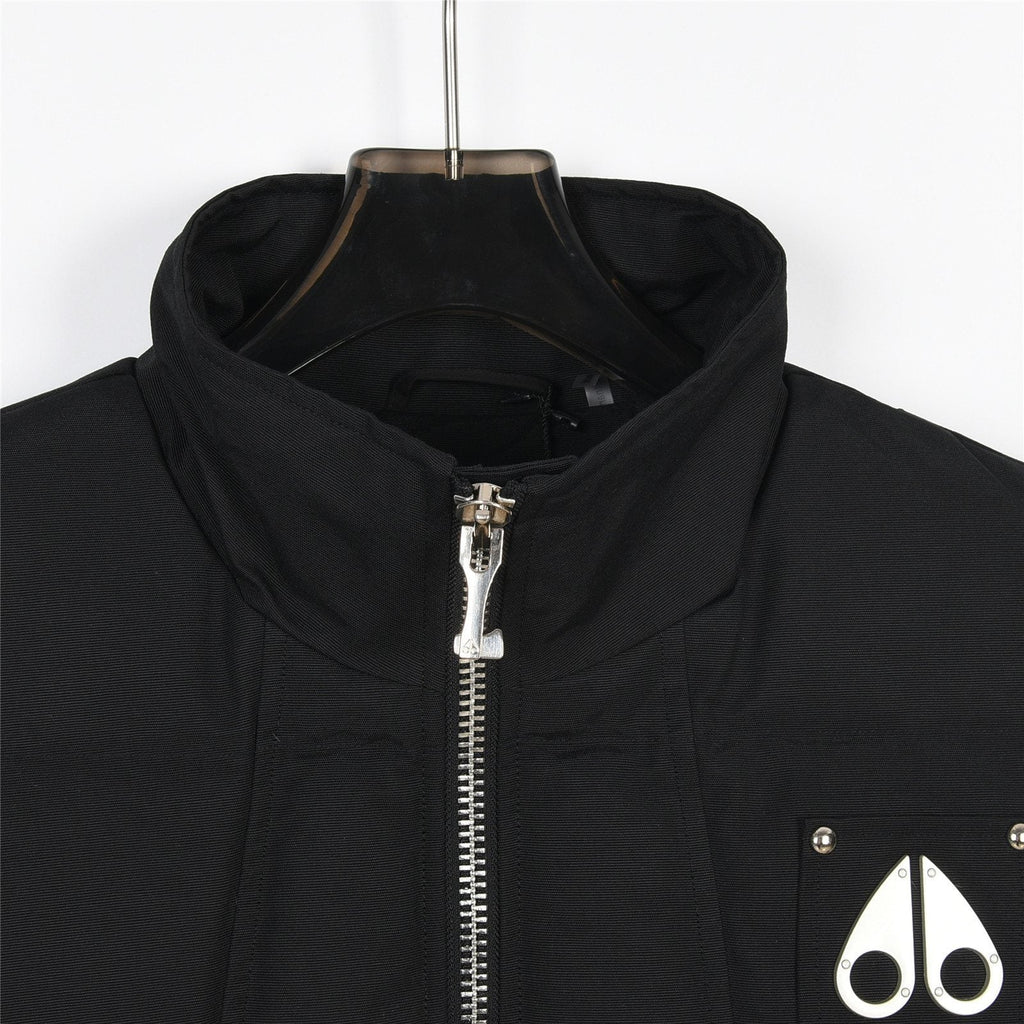 Moose Knuckles Black Quilted Shell Vest